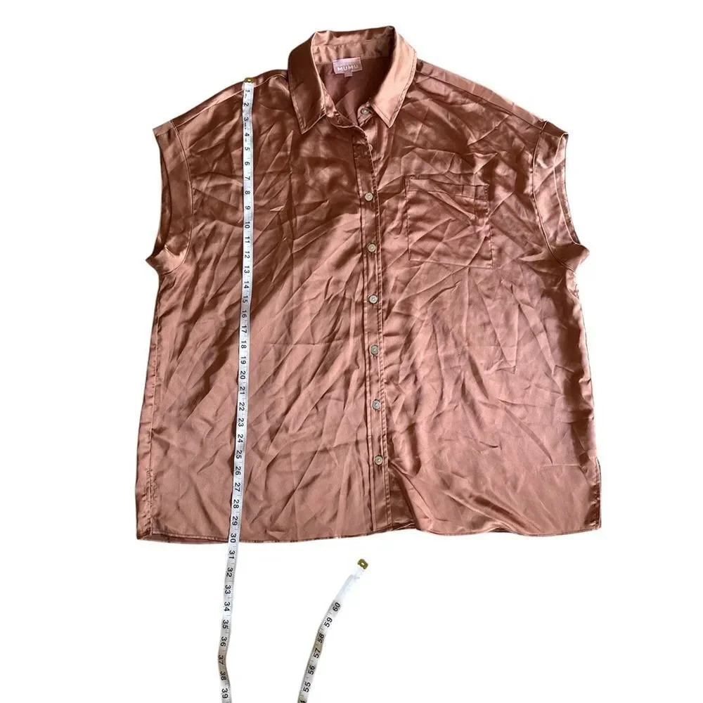 Show Me Your MuMu Copper Satin Pajama Set size XXL Missing tag